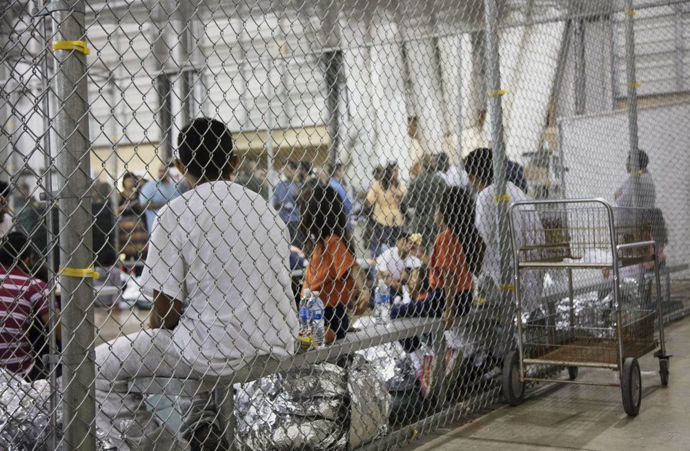 Children behind bars, kids in cages, immigration, ICE, border protection